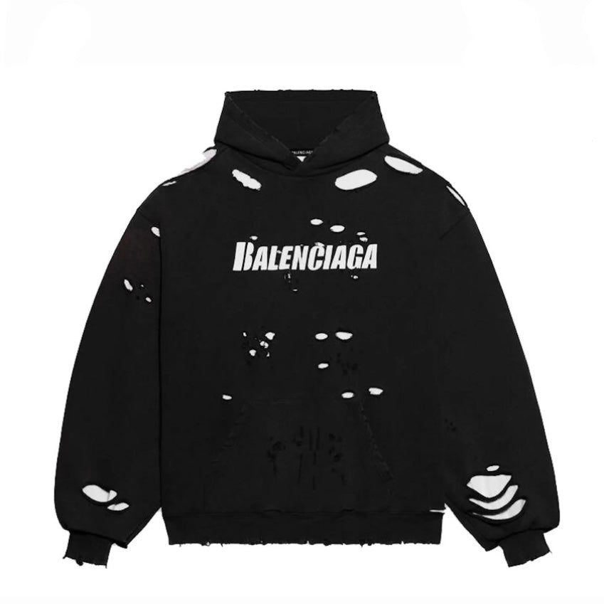 Balenciaga Caps Destroyed Hoodie